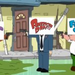 The Cleveland Show VS American Dad VS Family Guy | image tagged in cleveland vs stan vs peter,memes,the cleveland show,american dad,family guy,logo | made w/ Imgflip meme maker