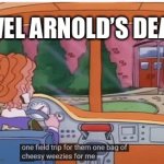 Arnolds dead | WEL ARNOLD’S DEAD | image tagged in gifs,magic school bus | made w/ Imgflip video-to-gif maker