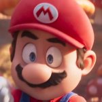 Movie Mario Looking Concerned template