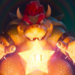 Bowser finding the star
