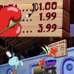 101 dollars for a Krabby Patty? meme