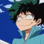 Panicking Deku