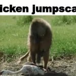 chicken jumpscare GIF Template