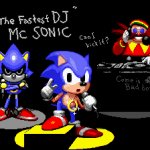 Sonic CD rapper image meme