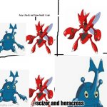 Hey check out how hard i can *** scizor and heracross
