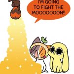 Chikn Nuggit x spunch bop meme #2 | AW BELL NAW, SOONY PUP GOIN GO FIGHT THE MOONN; PLZ STOP HIM CUEEZEEBGER AND CAILK NHUGTT | image tagged in chikn nugget,spunch bop | made w/ Imgflip meme maker