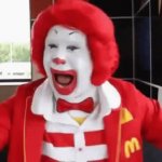 Ronald McDonald laughing GIF meme