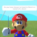 Mario’s tunnel of doom template