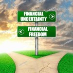 Financial Fork in the Road | FINANCIAL
UNCERTAINTY; FINANCIAL
FREEDOM | image tagged in fork in road | made w/ Imgflip meme maker