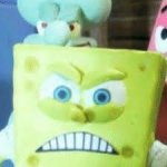 angry sponge bob