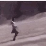 guy running down GIF Template
