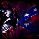 REBEL FLAG AND SKULL