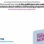#BTPM: what do you say to politicans who decide welfare policy