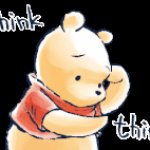 pooh bear think think