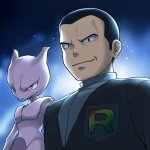 Giovanni with Mewtwo