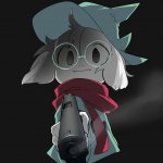 Ralsei with a gun