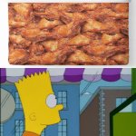 The chicken wings bed | image tagged in gifs,invest,chicken wings,funny,memes,blank white template | made w/ Imgflip video-to-gif maker