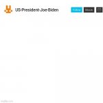 US-President-Joe-Biden announcement template orange bunny icon meme