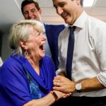 Trudeau mugging old lady