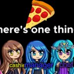 if krew works at the pizza place ;-; | manager; eater; employee; chef; cashier | image tagged in gifs,chef,pizza,pizza hut,manager,eating | made w/ Imgflip video-to-gif maker