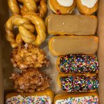 donuts | THE BOXES I GET FROM THE DONUT SHOP ARE GREAT FOR MEAL PREP; AND THEY COME ALREADY FILLED | image tagged in donuts | made w/ Imgflip meme maker