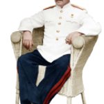 Stalin seated