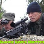 Stargate SG-1 O'neill  | Slavic Lives Matter | image tagged in stargate sg-1 o'neill,slavic,slm,blm | made w/ Imgflip meme maker