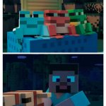 Minecraft Live End Train meme