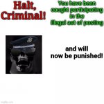 Halt Criminal, but It's Mr. Incredible meme