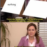 Nothing & are the same thing | nothing | image tagged in they're the same picture | made w/ Imgflip meme maker