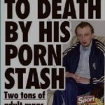 Crushed to death by his porn stash