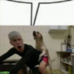 Dog fucking a man