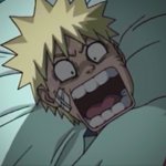 Naruto wakes up freaked out meme