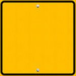Yellow Road Sign