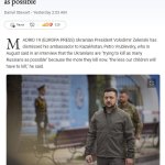 Zelensky dismisses Ukrainian ambassador