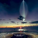Space x launch view from droneship template