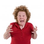 Angry Senior Old Woman JPP