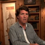 Tucker Carlson pooped pants face