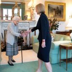 Liz Truss and Queen Elizabeth II meme