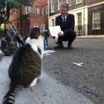Larry talking to BBC