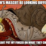 Gaijin's mascot | GAIJIN'S MASCOT BE LOOKING DIFFERENT; BUT I CANT PUT MY FINGER ON WHAT THEY CHANGED | image tagged in the snail | made w/ Imgflip meme maker