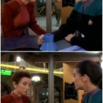 Star Trek Deep Space Nine Two Panels Major Kira Jadzia Dax