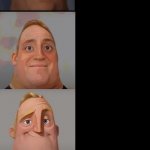 Mr Incredible Becoming Sad To Canny meme