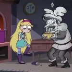 Star Butterfly Stepping on a Candy Bar GIF Template