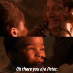 There you are peter