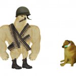 Swoll Doge vs Cheems (Military)