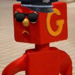 Police Blockhead from GUMBY... NO CLUE WHY I MADE THIS | image tagged in blockhead | made w/ Imgflip meme maker