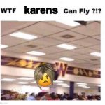 Oh my oh my. | karens | image tagged in wtf --------- can fly | made w/ Imgflip meme maker