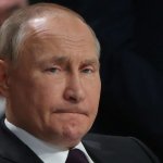 Concerned Vladimir Putin