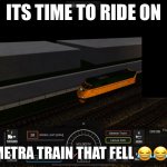 RIDING THE METRA F59PHI THAT FELL